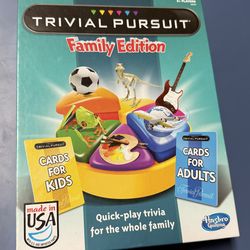TRIVIAL PURSUIT GAME FOR FAMILIES: Kids and adults can test their smarts with this Trivial Pursuit Family Edition game 1200 TRIVIA QUESTIONS FOR KIDS 