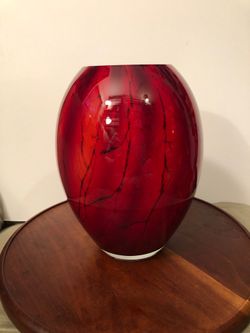 PENDING Vase with Black Marbling