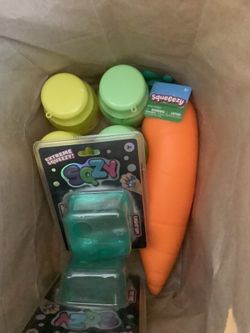 Squishy, carrot,slime,SQZY cube like NeeDoh