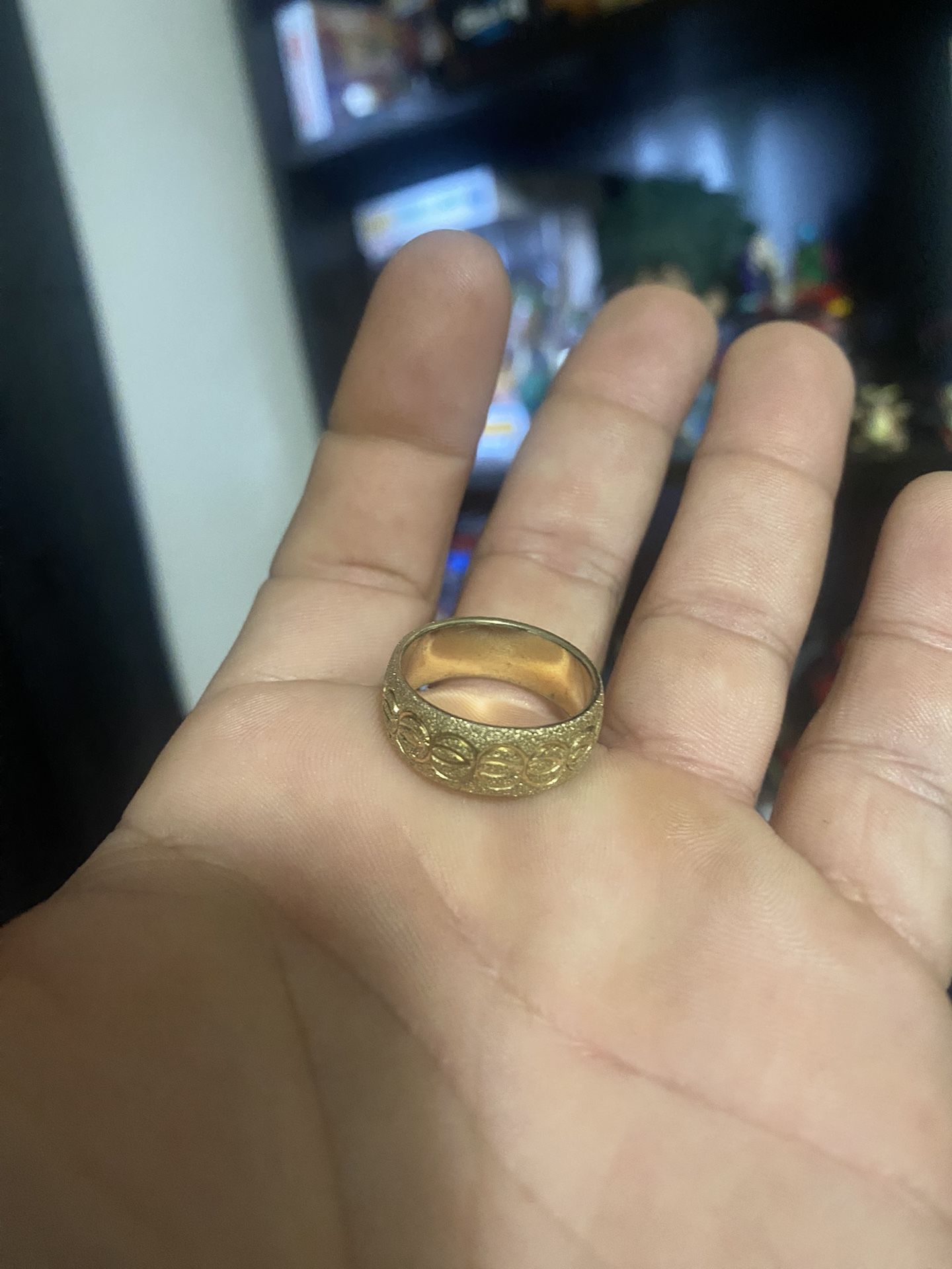Gold Plate Ring For Men