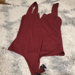Burgundy Bodysuit 