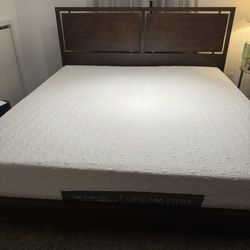 Mitchel Gold King Size Mattress and bed frame,