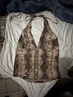 Snakeskin top