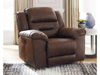 Stoneland Chocolate Power Rocker Recliner