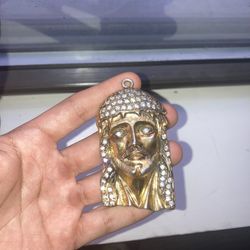 Gold Plated Jesus Pendant 