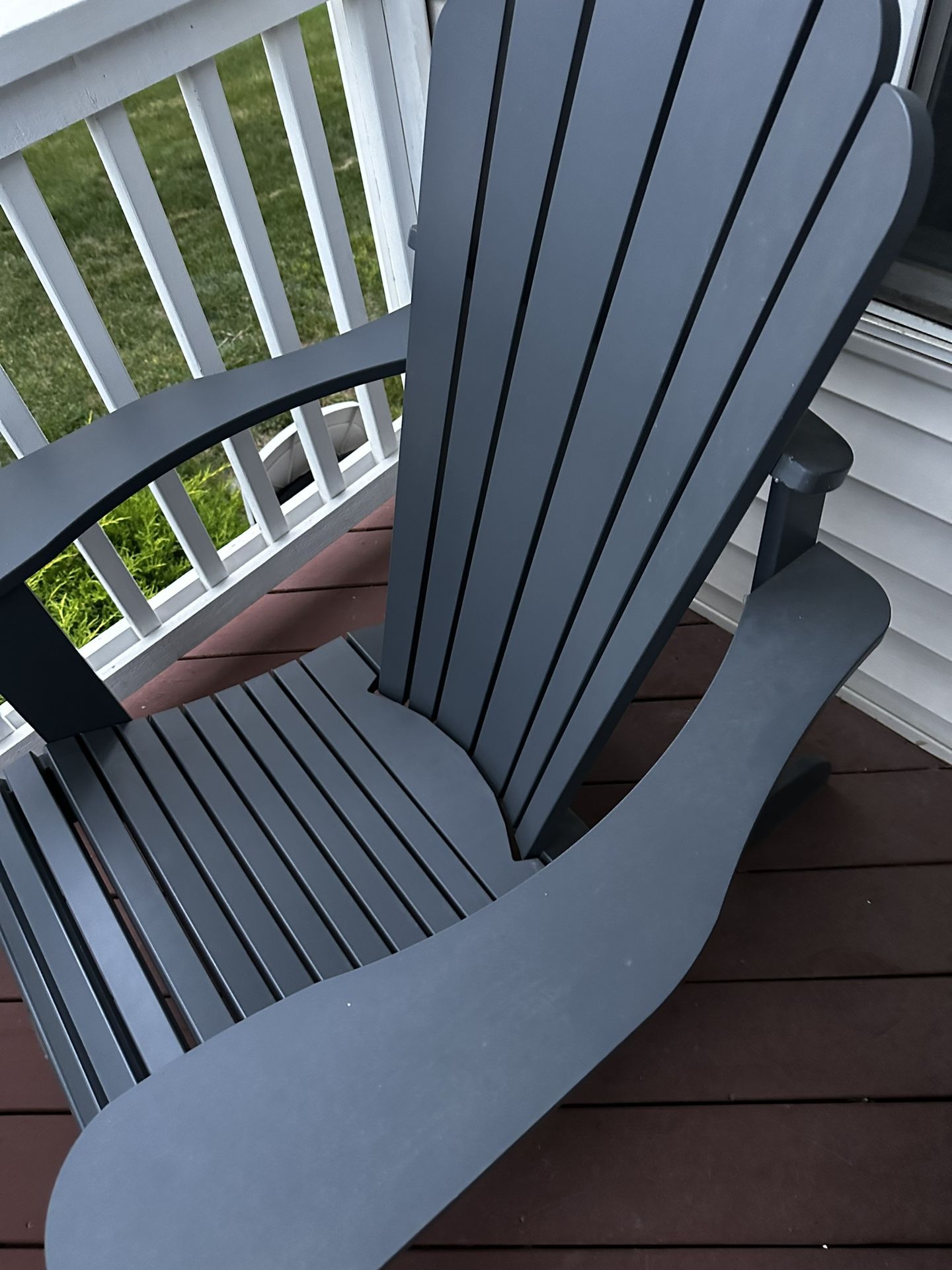 All Weather Leisure Line Adirondack Chairs (2) Blue