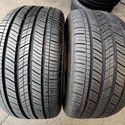 2 USED TIRES MICHELIN 235/45/18