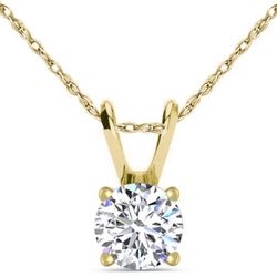 1/2 carat natural diamond on 14K gold necklace new in the box