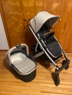 Uppababy V2 Cruz Stroller With Bassinet Beige