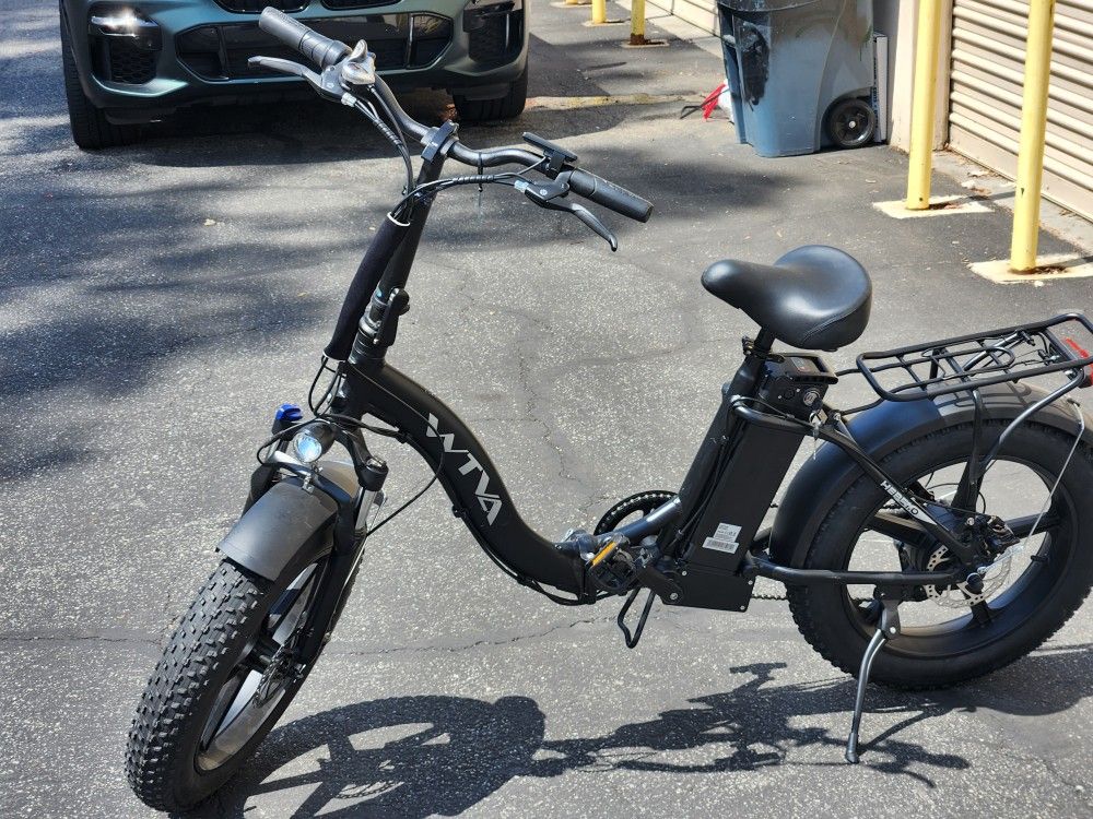 WTVA Folding E-Bike Electric Bicycle Ebike Fat Tire