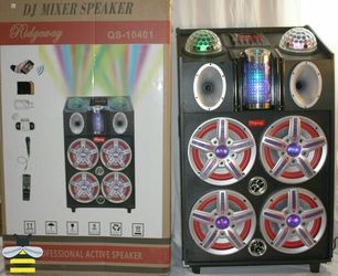 Bluetooth speaker SD card,slot USB port,FM radio,microphone included for karaoke(bosina)