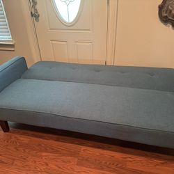 Sectional Ultrasuede White Sofa And Tortoise Futon  Sofa