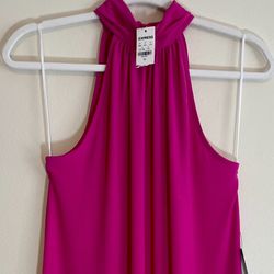 Express Hot Pink Sleeveless Swing Dress SZ Makes 