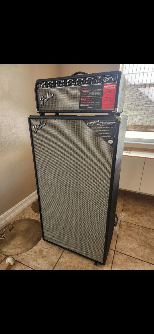 Fender 8x10 Bassman 800 Cab and Head New!