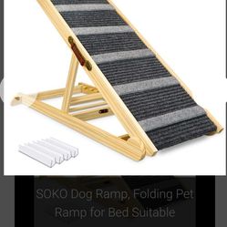 SOKO Dog Ramp, Folding Pet Ramp for Bed Suitable

