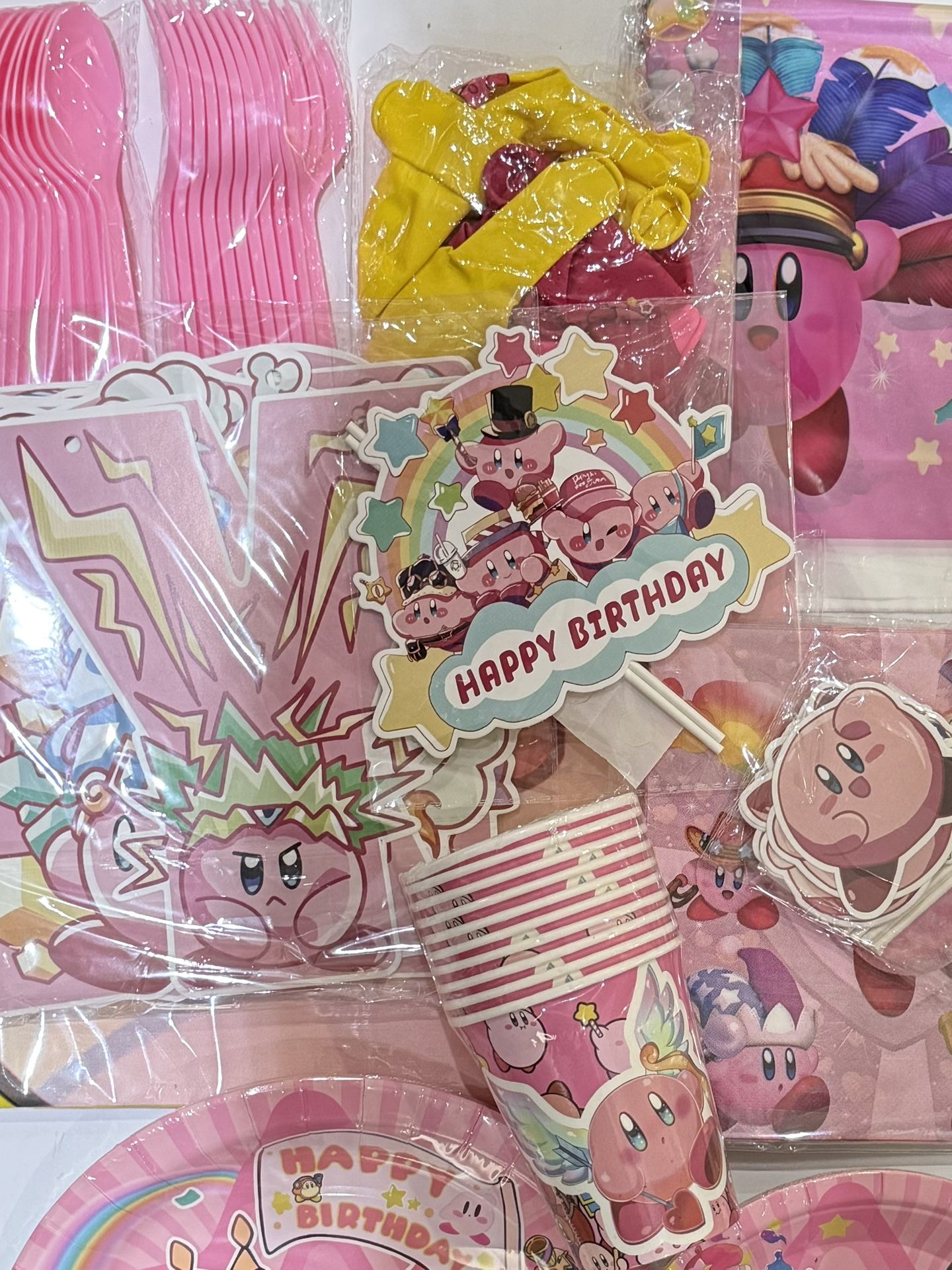 110pcs Kirby Party Supplies