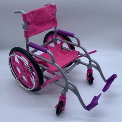 My Life As Wheelchair Compatible with American Girl 18" Doll Pink and Purple