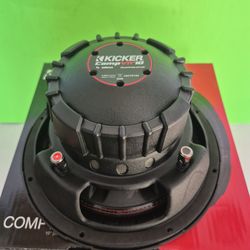 KICKER ( 1 ) 10 INCH DUAL 4 OHM VOICE COIL CAR SUBWOOFER