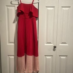 Red And Pink Girl Dress 