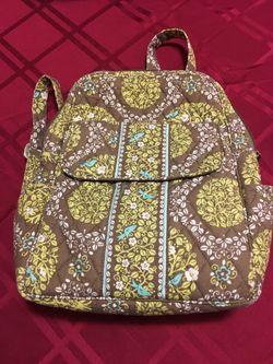 Vera Bradley sittin in a tree small backpack and wallet