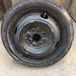 Light Weight Spare Tire Tire Size 115/70/14 Rim 4 Lug 4"1/4 Lug Patten