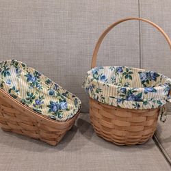 Lot of 2 Longaberger Baskets Retired