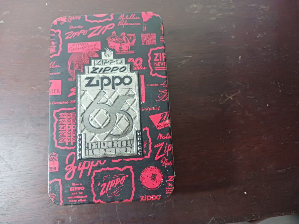 1997 Zippo Lighter 65th anniversary  Edition New With Tin