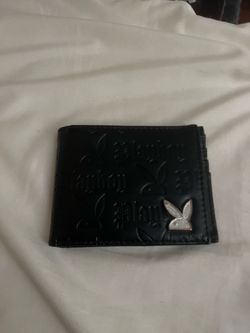 Black Debossed Playboy Wallet