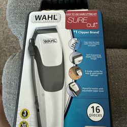 16 PC Wahl SURE Cut Home Haircutting Kit