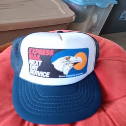 Vintage USPS Express Mail Trucker Hat 
