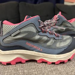 Kids Size 1 Merrell Water Proof Hiking Boots/shoes