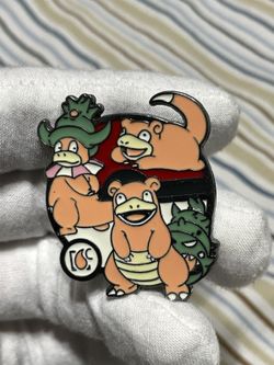 Slowpoke Slowbro Slowking Pokemon Enamel Pin Brooch Anime