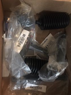 New 6-Piece Front Suspension Kit - 2 Inner Tie Rods, 2 Outer Tie Rods and 2 Rack Boots - 2007-2014 Ford Edge Lincoln MKX