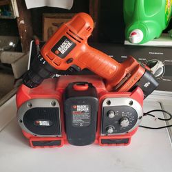 Black And Decker Cordless Drill With FM AM Radio
