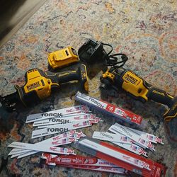 Dewalt sawzall, multi tool and blades