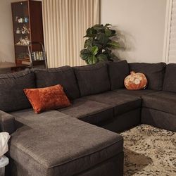 Grey Sectional Couch.