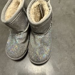 Baby Girl Silver Boots 