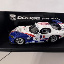 AUTOart Maisto Dodge Viper GTS GTS-R 1:18 Diecast White Blue Limited Edition