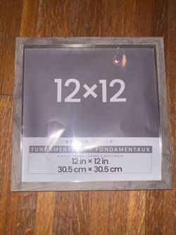 New 12x12 Rustic Gray Picture Frame(Shadow Box)