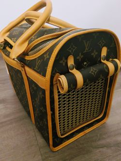 Louis Vuitton Pet Carrier AUTHENTIC Mint Louis Vuitton Monogram Sac Chien 40 Pet Carrier Travel Pet Carrier Plane Air Travel