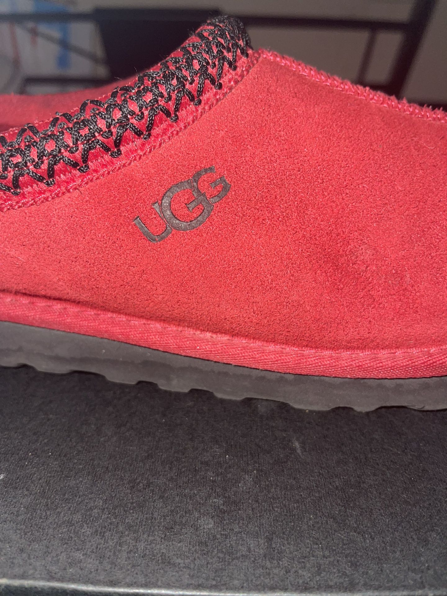 red ugg slippers 