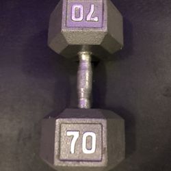 70 Lbs Single Dumbbell  