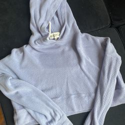 Blue, Cropped Hoodie, XS, WILDFOX