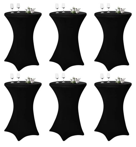 Black Cocktail Table Covers