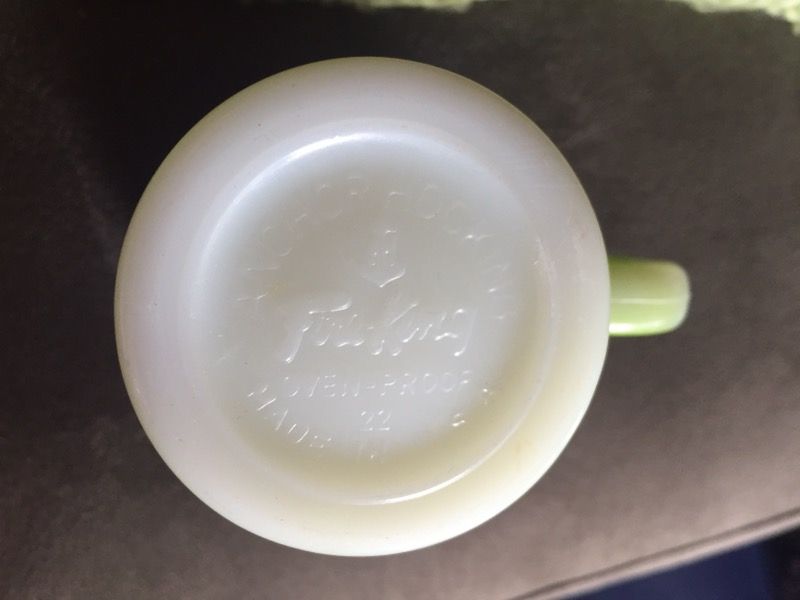 Fire King fountain soda cup