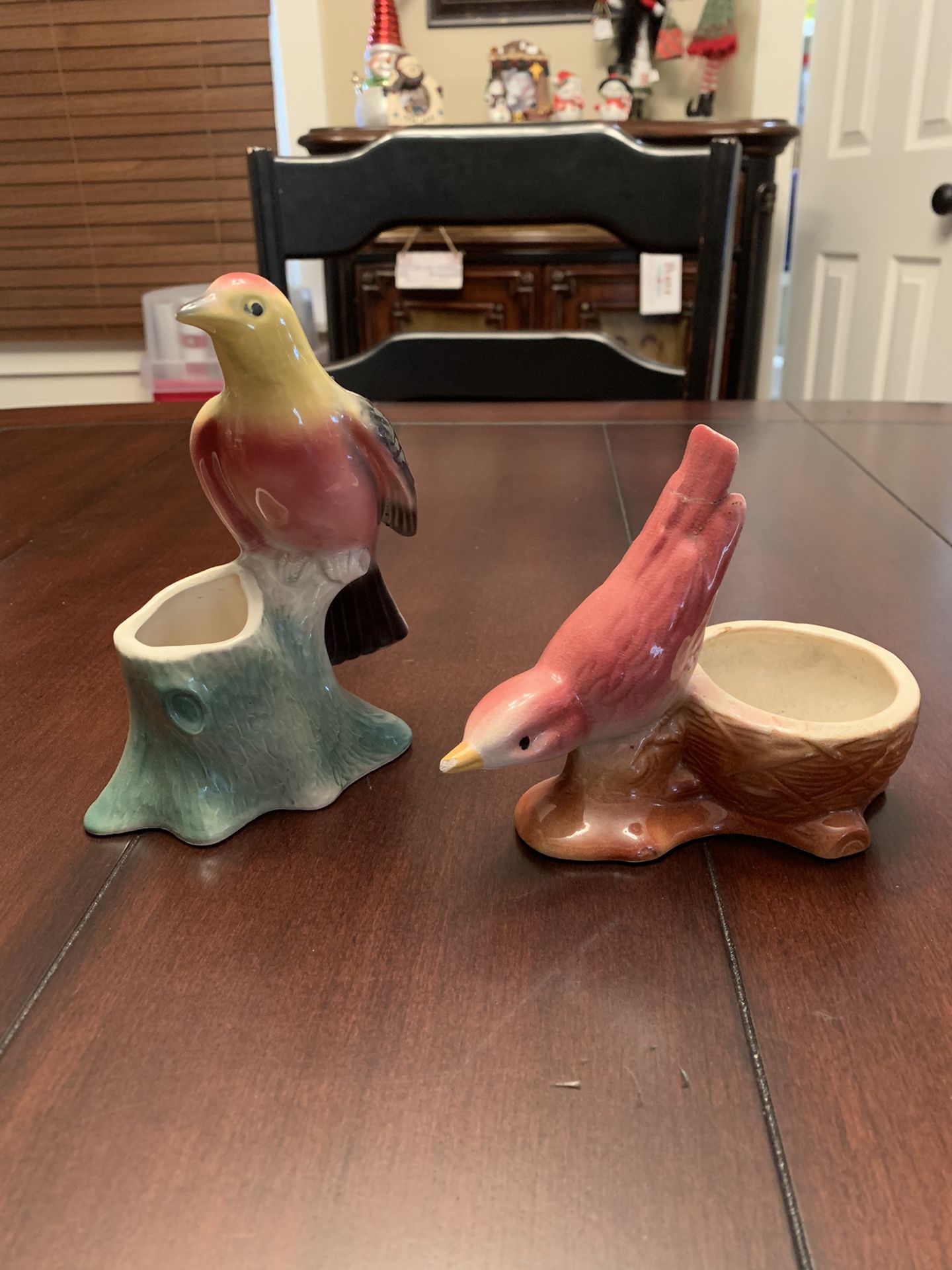 Vintage Bird Planters