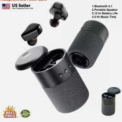 3 In1 Mini Portable Outdoor Speaker with Bluetooth Wireless Headset & Power bank