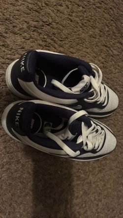 Blue and white Air Force ones size 8.5