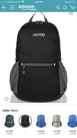 Hikpro lightweight packable backpack