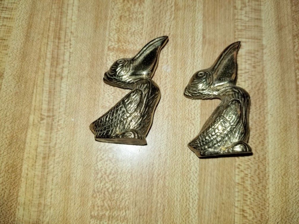 Vintage Brass Pelican Figures
